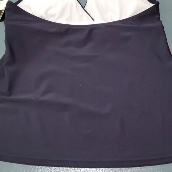 Nautical bathing suit top. NWT, navy 10, nice modest style. Next cruise.. - Picture 3 of 8
